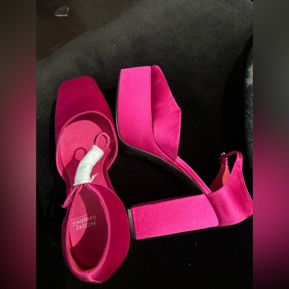 NEW Jeffrey Campbell Ovr N Out Fuschia - Picture 7 of 10